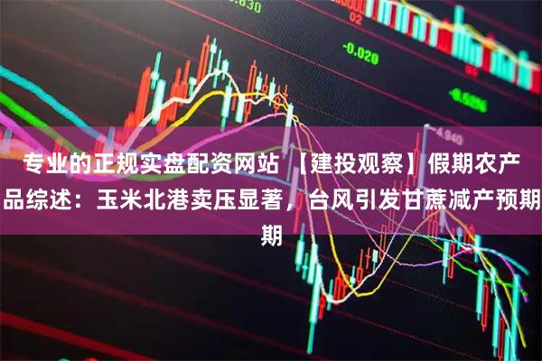 专业的正规实盘配资网站 【建投观察】假期农产品综述：玉米北港卖压显著，台风引发甘蔗减产预期